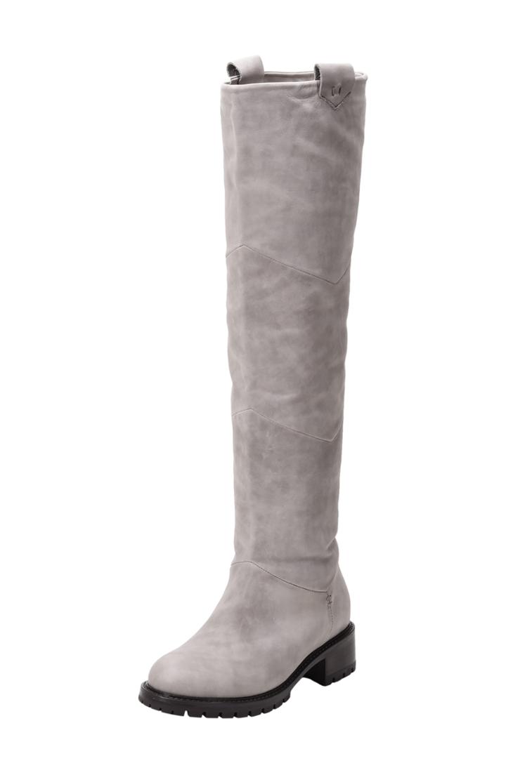 Women's Ross & Snow Elena Waterproof Genuine Shearling Lined Knee High Boot M - Ivory