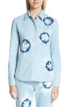 Women's Stella Mccartney Tie Dye Denim Shirt Us / 34 It - Blue
