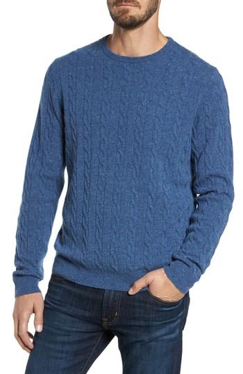Men's Nordstrom Men's Shop Cashmere Cable Knit Sweater