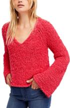Women's Free People Sand Dune Sweater, Size - Pink