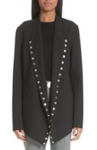 Women's Alexander Wang Snap Detail Open Front Blazer - Black