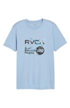 Men's Rvca Dmote Anp T-shirt, Size - Blue