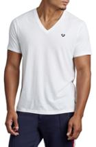 Men's True Religion Brand Jeans Essentials V-neck T-shirt - White