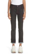 Women's Stella Mccartney Red Piping Raw Denim Skinny Boyfriend Jeans - Blue