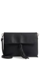 Sole Society Divya Faux Leather Convertible Clutch - Black