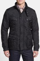 Men's Barbour 'ariel' Regular Fit Polarquilt Coat - Black