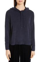 Women's Eileen Fisher Organic Cotton Hoodie, Size - Blue