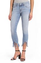 Women's Mavi Jeans Adriana Sharkbite Fringe Super Skinny Jeans