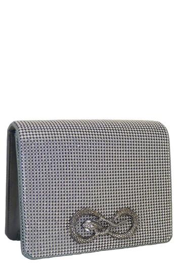 Whiting & Davis Serpent Seville Mesh Clutch - Metallic