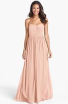 Women's Jenny Yoo 'aidan' Convertible Strapless Chiffon Gown - Pink