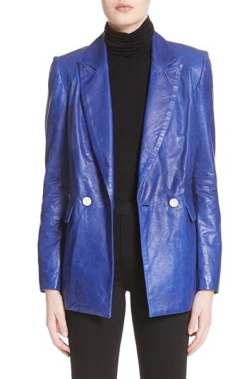 Women's Simon Miller Lambskin Blazer - Blue