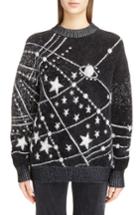 Women's Saint Laurent Constellation Oversize Mohair Sweater - Black
