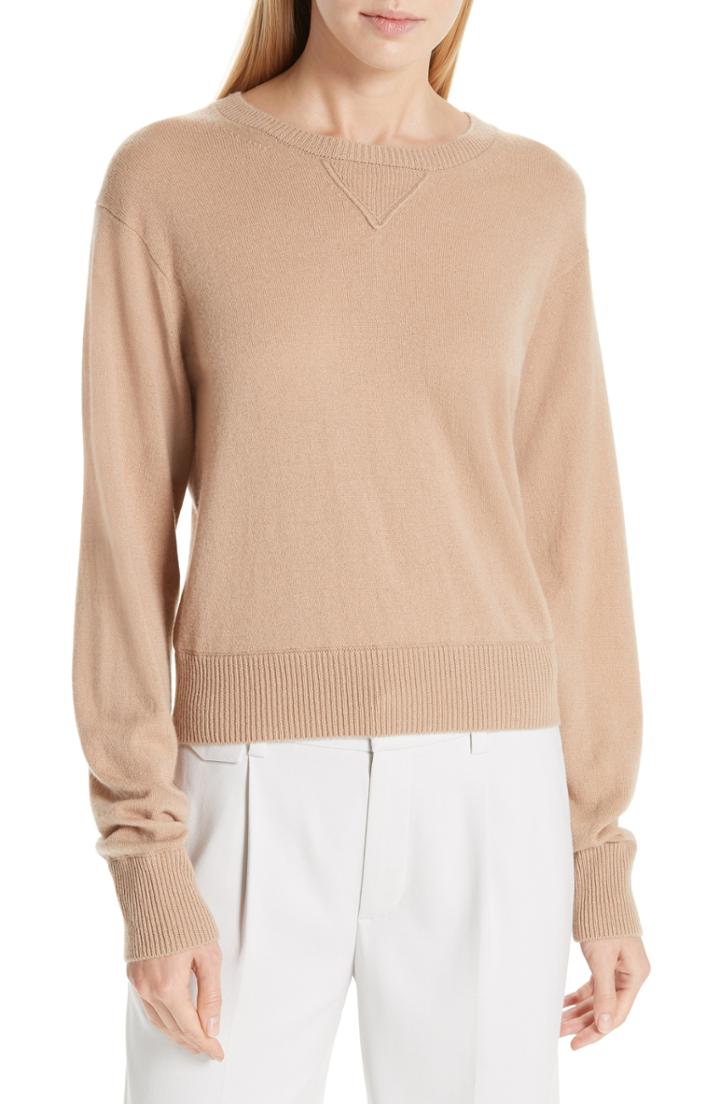 Women's Vince Wool & Cashmere Sweater - Brown