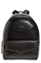Jimmy Choo Cassie Star Studded Lambskin Leather Backpack - Black