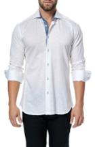 Men's Maceoo Wall Street Slubby Sport Shirt (s) - White