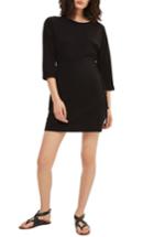 Women's Topshop Lace-up Side Tunic Dress Us (fits Like 2-4) - Black
