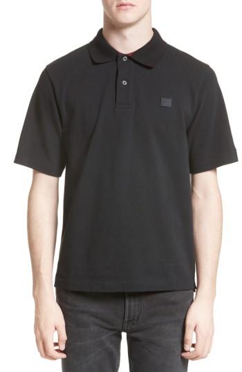 Men's Acne Studios Newark Face Patch Polo
