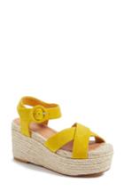 Women's Halogen Emery Platform Espadrille Sandal M - Yellow