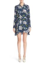 Women's Adam Lippes Floral Print Silk Dress