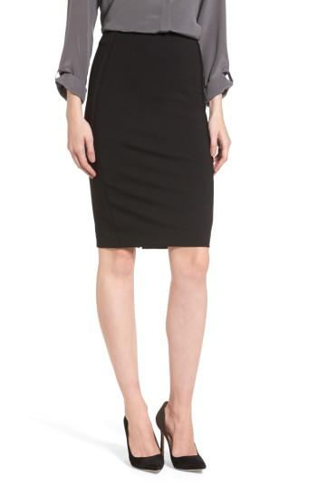 Women's Sentimental Ny Ponte Pencil Skirt - Black