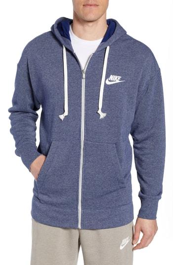 Men's Nike Sportswear Heritage Zip Hoodie - Blue