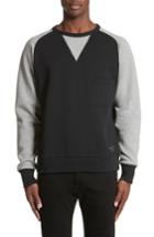 Men's Burberry Wickword Fleece Crewneck Sweatshirt - Black