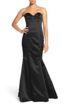 Women's Hayley Paige Occasions Strapless Satin Trumpet Gown