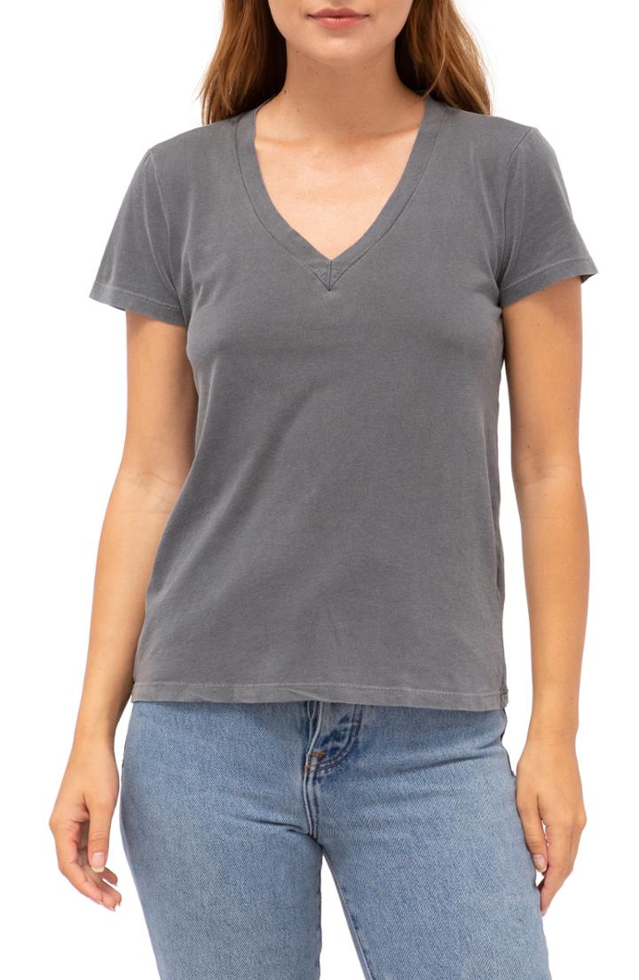 Women's Stateside Brushed V-neck Tee - Grey