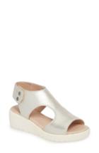 Women's Johnston & Murphy Camilla Slingback Wedge Sandal .5 M - White