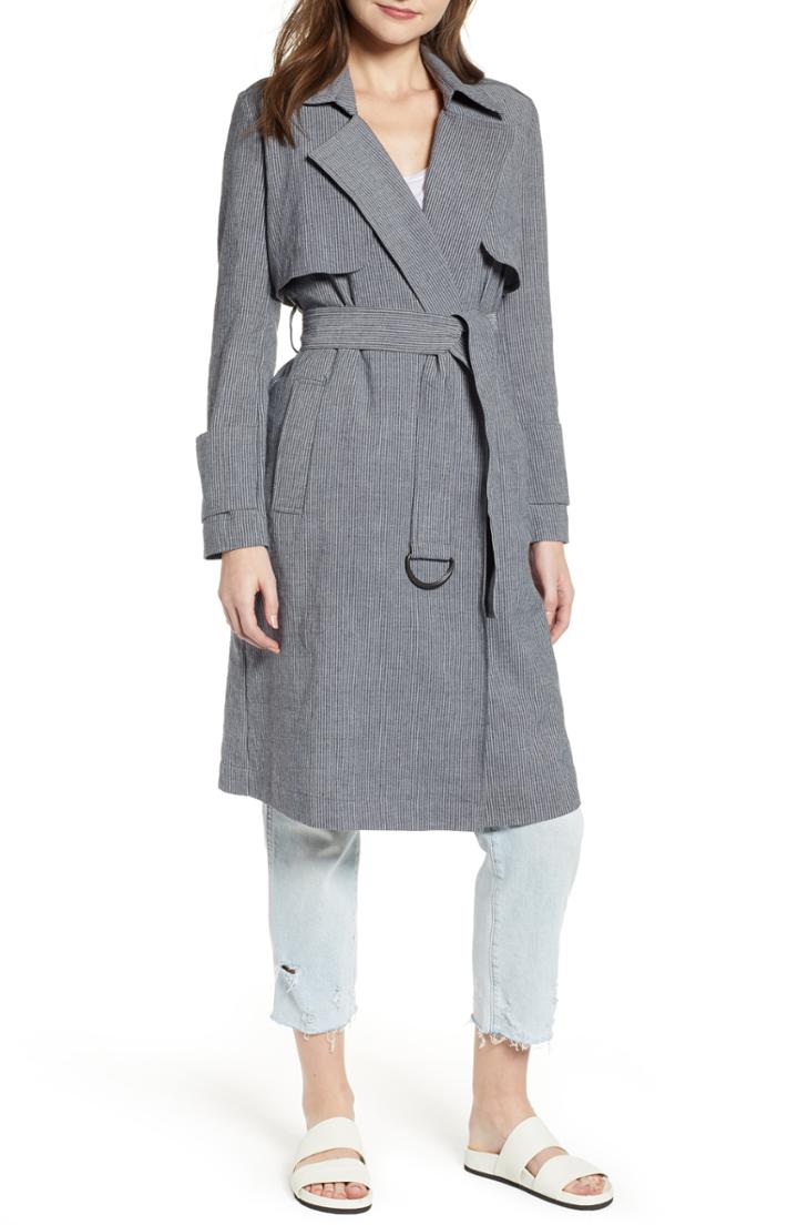 Women's The Fifth Label Laneway Drapey Trench Coat - Black