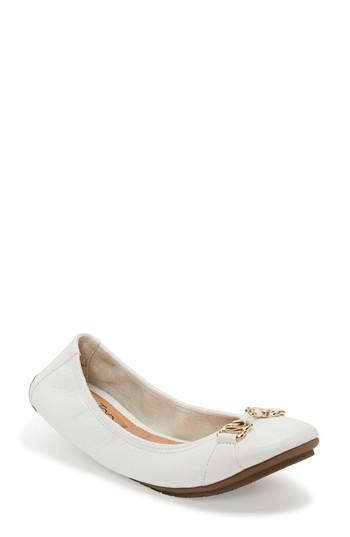 Women's Me Too Olympia Skimmer Flat .5 W - White