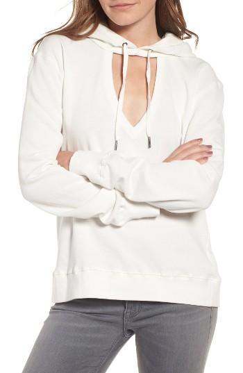 Women's Pam & Gela Cutout Hoodie - White