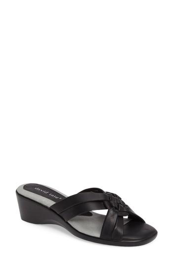 Women's David Tate Verona Sandal .5 M - Black
