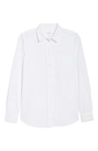 Women's Sezane Tomboy Cotton Poplin Shirt Us / 36 Fr - White
