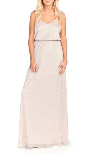 Women's Show Me Your Mumu Kendall Blouson Maxi Dress - Metallic