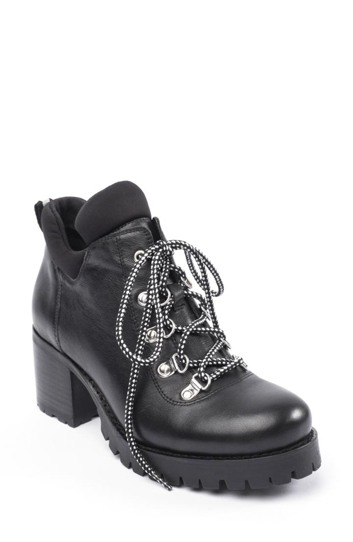 Women's Jane And The Shoe Meesh Platform Combat Boot M - Black