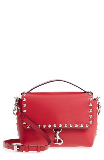 Rebecca Minkoff Blythe Medium Studded Leather Crossbody Bag - Beige