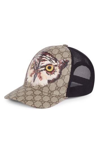 Men's Gucci Gg Supreme Own Mesh Trucker Cap -