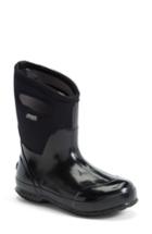 Women's Bogs 'classic' Mid High Waterproof Snow Boot With Cutout Handles M - Black