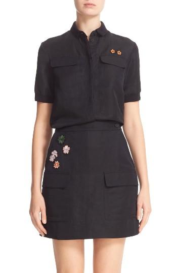 Women's Tomas Maier Embellished Toile Shirt