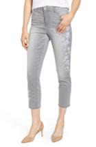 Women's Wit & Wisdom High Waist Slim Crop Straight Leg Jeans - Grey