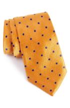Men's Nordstrom Men's Shop Confetti Dot Silk Tie, Size - Metallic