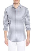 Men's Mizzen+main Briscoe Slim Fit Check Performance Sport Shirt - Pink