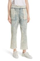 Women's Rag & Bone/jean Scout Cutoff Sweatpants, Size - Blue