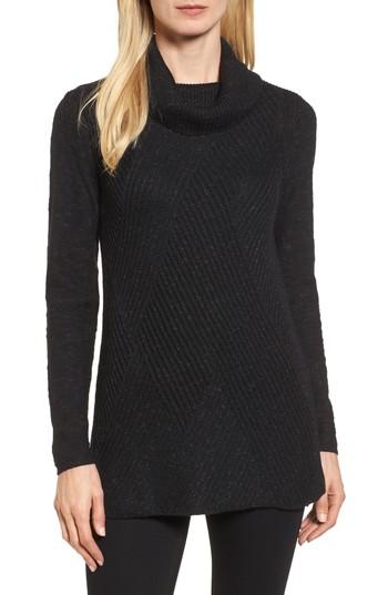 Women's Nic+zoe North Star Turtleneck Tunic - Black