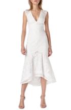 Women's Xscape Embroidered High/low Mikado Cocktail Dress