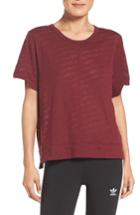 Women's Adidas By Stella Mccartney Climalite Tee - Burgundy