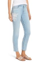 Women's Jen 7 Embroidered Stretch Sklnny Ankle Jeans