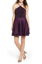 Women's Speechless Fit & Flare Dress - Purple