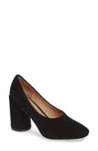 Women's Linea Paolo Cherie Round Toe Pump M - Black